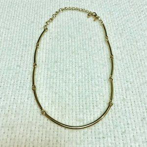 Premier Designs Gold Bar Rounded Necklace